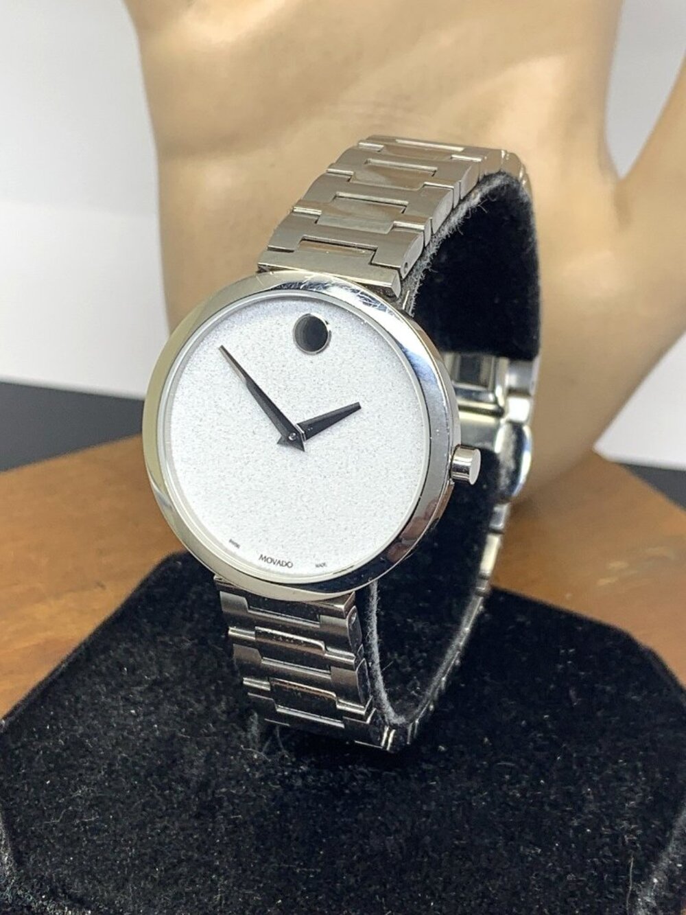 Movado Women's Watch 0607518 Museum Silver Dial Swiss Quartz Stainless Steel